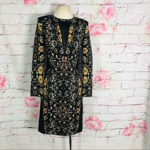 Artelier Nicole Miller long sleeve cocktail dress